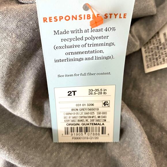 CAT AND JACK Gray Yellow Sequin Pineapple Sleeveless Tank Top - Picture 3 of 6